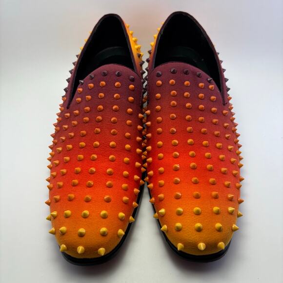 PARRAZO Premium Two Toned Orange Spiked Loafers Men’s Size 13 main image 10